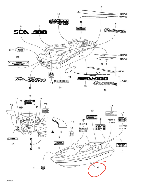 Sea-Doo Stripe Cut - Powersports Gear Dealer & Accessories | Banner Rec Online Shop