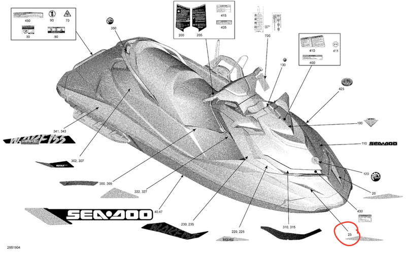Sea-Doo RH Decal Side Front - Powersports Gear Dealer & Accessories | Banner Rec Online Shop