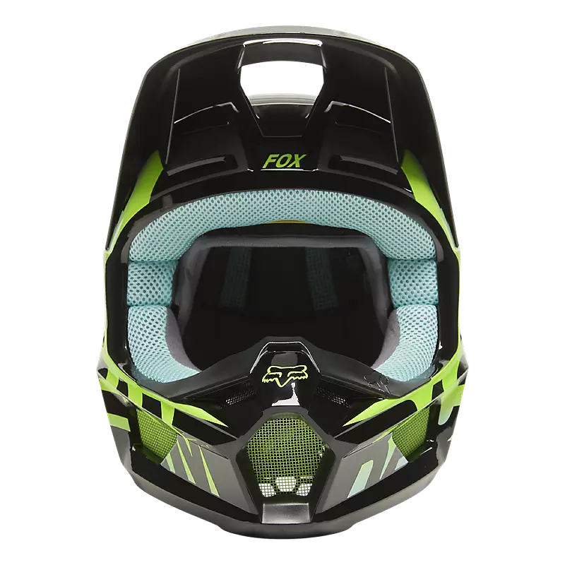 Youth Fox V1 Trice Helmet Teal - Powersports Gear Dealer & Accessories | Banner Rec Online Shop