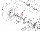 2016-2017 Yamaha Wolverine Hub Assy (2MB-F510D-00-00)