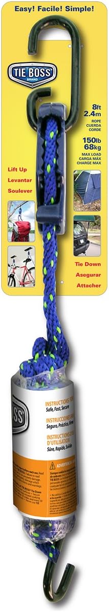 Tie Boss 1/4-Inch x 8Ft. Tie Down