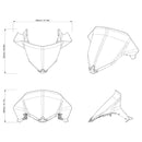 Ski-Doo One-Piece Sport Medium Windshield