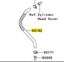 Kawasaki Head Crankcase Tube