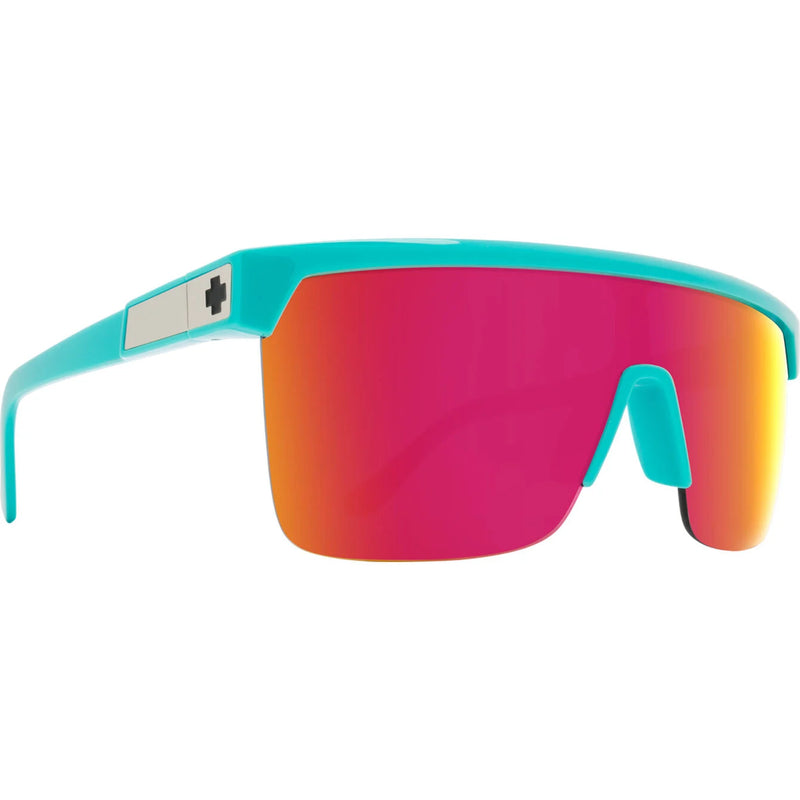 SPY Flynn 5050 Teal Happy Gray Green With Pink Spectra Mirror