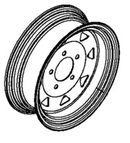 Sea-Doo Trailer Steel Rim - Powersports Gear Dealer & Accessories | Banner Rec Online Shop