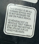 Can-Am ATV Transport Canada Label - Powersports Gear Dealer & Accessories | Banner Rec Online Shop