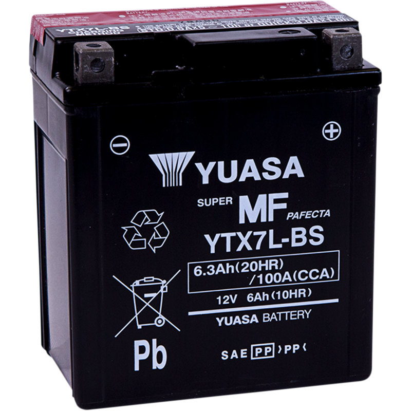 Yuasa YTX7L-BS Battery With Acid - Powersports Gear Dealer & Accessories | Banner Rec Online Shop