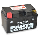 Parts Canada Parts Unlimited Factory Activated AGM Battery - Banner Rec