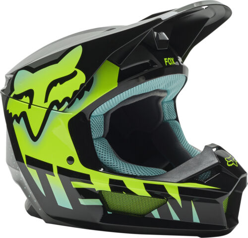 Youth Fox V1 Trice Helmet Teal - Powersports Gear Dealer & Accessories | Banner Rec Online Shop