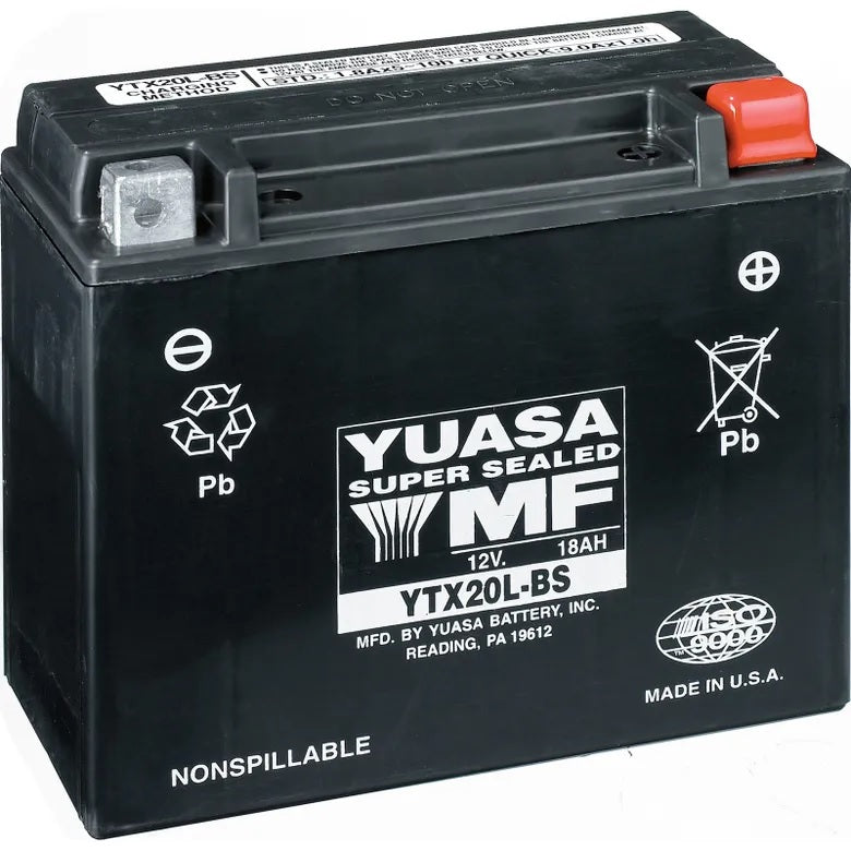 Yuasa YTX20L-BS Battery - Powersports Gear Dealer & Accessories | Banner Rec Online Shop