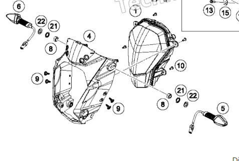 KTM Left Front Flasher (Blinker) - Powersports Gear Dealer & Accessories | Banner Rec Online Shop