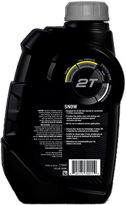 2T Snow Synthetic Blend Oil - Powersports Gear Dealer & Accessories | Banner Rec Online Shop