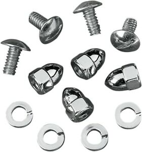 Parts Canada Drag Specialties License Plate Acorn Bolt Set - Banner Rec