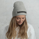 Banner Cuffed Beanie - Grey - Powersports Gear Dealer & Accessories | Banner Rec Online Shop