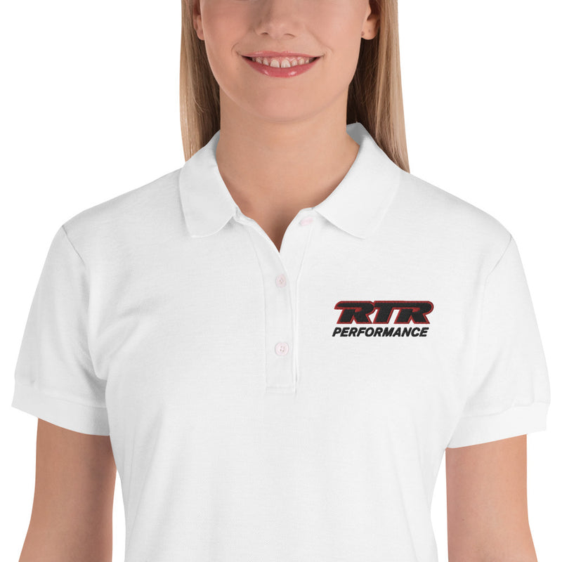 RTR Women's Cotton Polo Shirt - White - Banner Rec