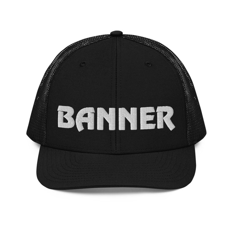 Banner Trucker Cap - Black