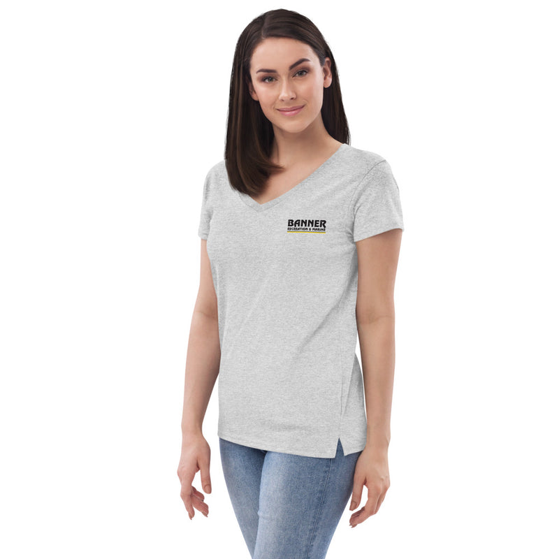 Banner Women’s recycled v-neck t-shirt - Grey - Powersports Gear Dealer & Accessories | Banner Rec Online Shop
